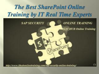 Best SAP SharePoint online training by IT Real Time Experts