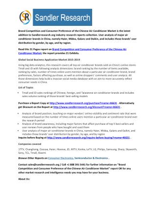 Brand Competition and Consumer Preference of the Chinese Air Conditioner Market Research Report