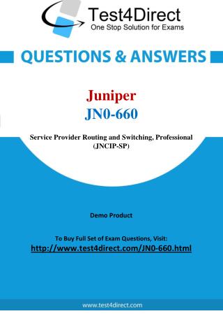 Juniper JN0-660 Test - Updated Demo