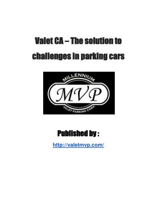 Valet Service CA