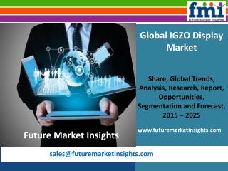 IGZO Display Market Value Share, Supply Demand, share and Value Chain 2015-2025