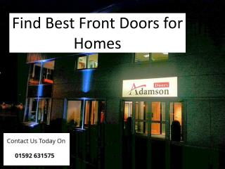 Find Best Front Doors for Homes