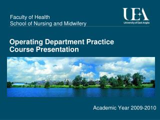 Operating Department Practice Course Presentation