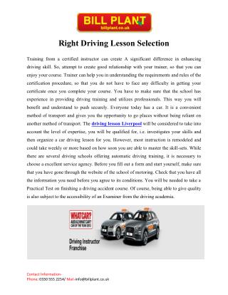 Driving lessons Liverpool