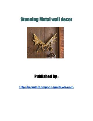 metal wall decor