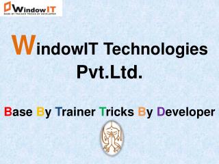 WindowIT - 6 Months Industrial Training in Chandigarh