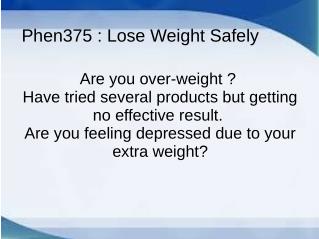 Phen375 Best Weight Loss Pills