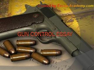 Gun Control Essay
