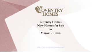 Search for New Homes in Manvel with Elegant Designs - TX