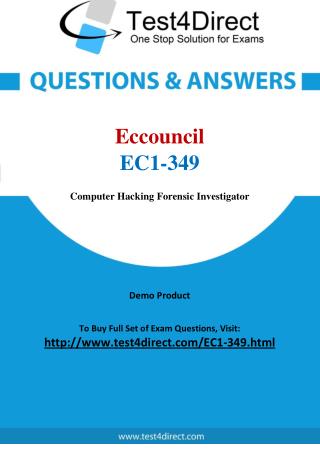 Eccouncil EC1-349 Exam - Updated Questions
