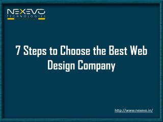 7 steps to choosing a best web design company