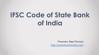 IFSC Code of State Bank of India
