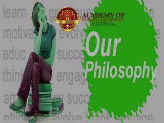 ABMS SWITZERLAND UNIVERSITY Philosophy