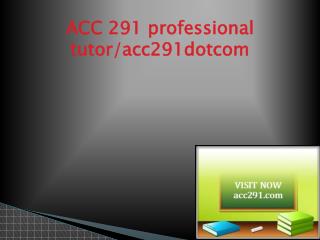 ACC 291 Successful Learning/acc291.com