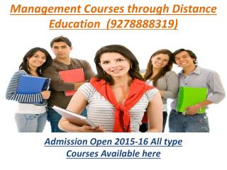 Admission in Distance Education MBA in India (9278888319)