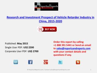Analysis on Key Vehicle Retarder Products Industry in China 2020