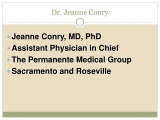 Dr. Jeanne Conry