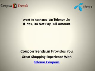 Telenor Coupons