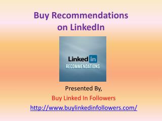 Buy Recommendations On LinkedIn