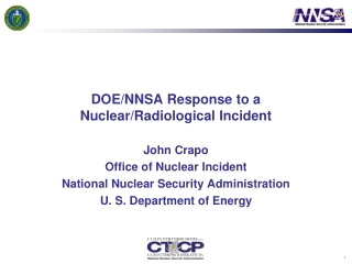 DOE/NNSA Response to a Nuclear/Radiological Incident