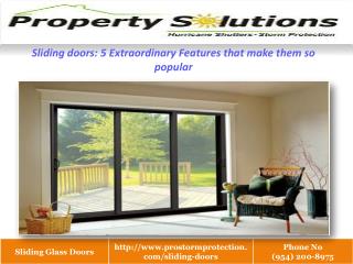 5 Extra ordinary Features of Sliding doors