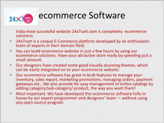ecommerce Software