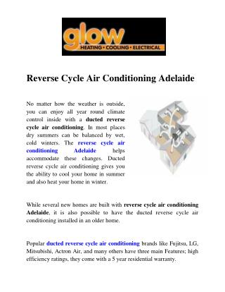 Reverse Cycle Air Conditioning Adelaide