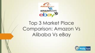 Top 3 market place comparison amazon vs alibaba vs ebay