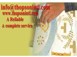 Masonic French rite apron