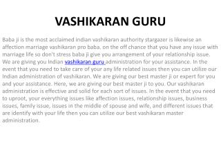 Vashikaran Guru Gives All Problem Solution