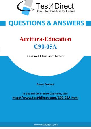 Arcitura Education C90-05A Certified Cloud Architect Real Exam Questions