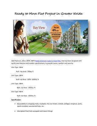Flats in noida extension ready to move