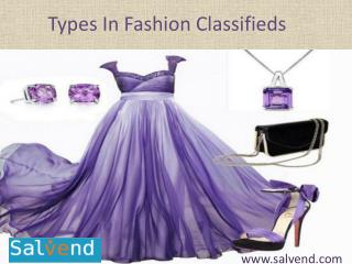 Types In Fashion Classifieds