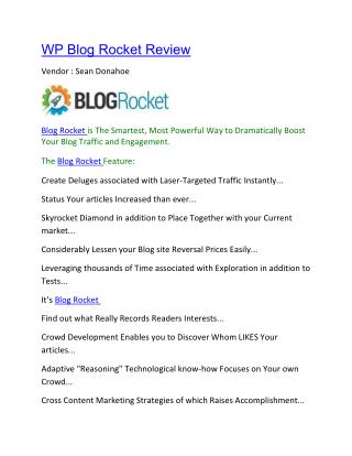 Blog Rocket Review