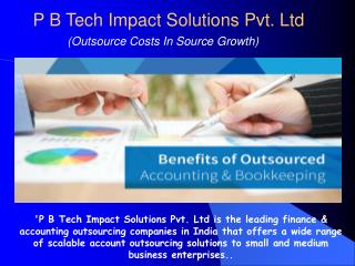 Outsourcing Bookkeeping/Data Processing Services in India