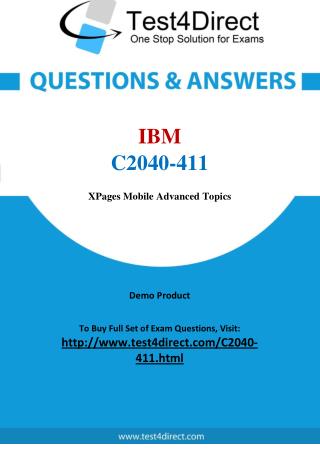 C2040-411 IBM Exam - Updated Questions