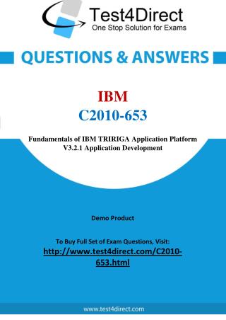 IBM C2010-653 Exam - Updated Questions