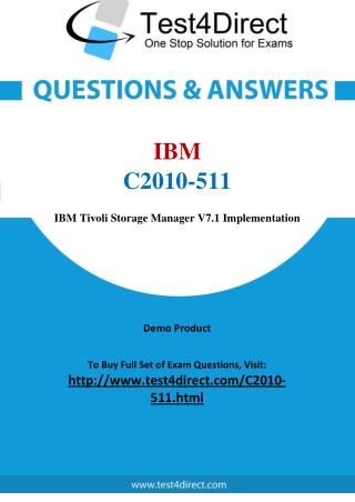 C2010-511 IBM Exam - Updated Questions