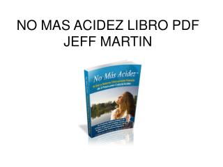 No Mas Acidez libro pdf Jeff Martin