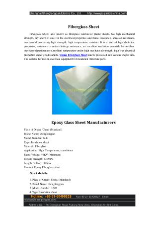 Epoxy Glass Sheet Manufacturers