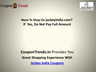 Jockey India Coupons