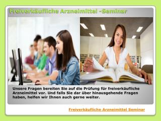 Freiverkäufliche Arzneimittel Seminar