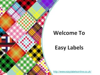 Easy labels - Personalized fabric labels