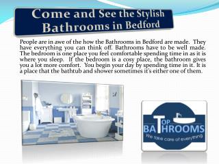 Come and See the Stylish Bathrooms in Bedford