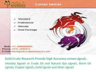 Crude oil signals, comex signals, wti signals