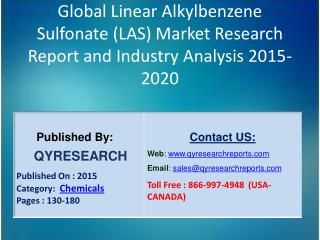 Global Linear Alkylbenzene Sulfonate (LAS) Market 2015 Industry Growth, Trends, Development, Research and Analysis