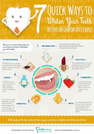 7 Quick Ways to Whiten Your Teeth