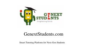 Home Tutuion at Genextstudents