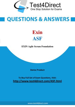 Exin ASF Exam Questions 100% Success Guaranteed