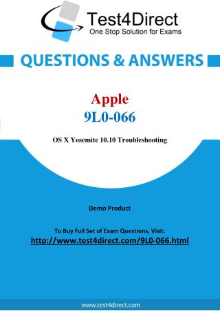 9L0-066 Apple Exam - Updated Questions